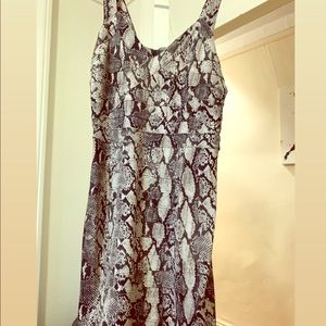 H&M Snakeskin Print Dress